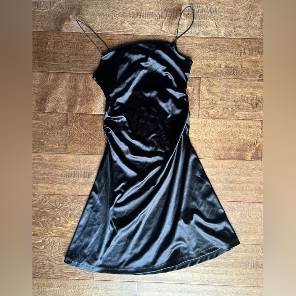 H&M Black Cowl Neck Slip Dress